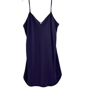 Vintage Lingerie Slip Dress Purple Floral Sexy 1X Petra Fashions